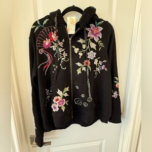 Johnny Was Zip Up Hoodie